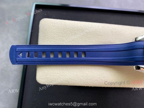 OMF Omega Seamaster Diver 300m Rubber Strap Blue Dial Swiss Replica Watches 44mm 7
