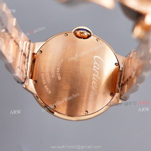 All Rose Gold Cartier Santos XL Automatic Replica Watch 42mm 7
