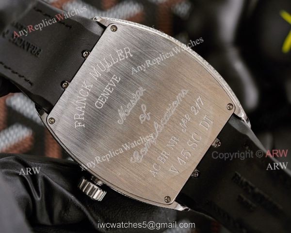 Iced Out Franck Muller V45 SC DT Diamond Watch High Quality Replica 7