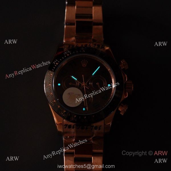 2021 New! Swiss Quality Replica Rolex Daytona 40 Watch Chocolate Arabic Markers 7