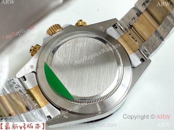 Copy Rolex Daytona A-7750 Chronograph Watch Two Tone 40mm 7