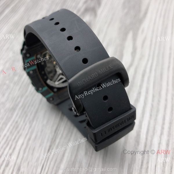 Clone Richard Mille rm11-03 Men Watches CarbonRose Gold Case 7