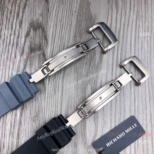 Swiss Richard Mille RM17-01 Tourbillion Watch Titanium Case 7