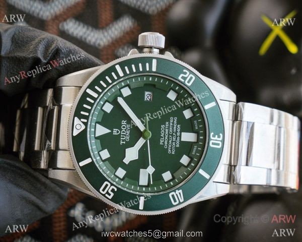 Clone Tudor Pelagos Green Dial Stainless Steel Men Watches 42mm 7