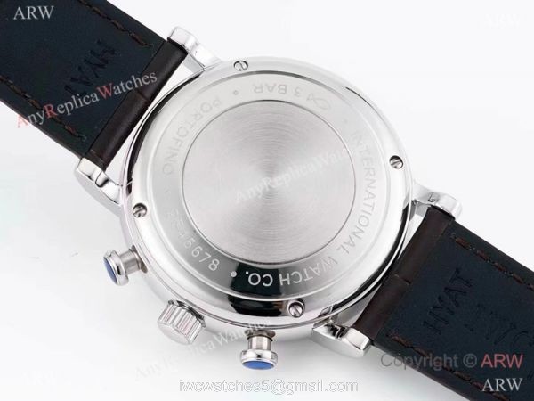 Swiss Replica IWC Portofino 7750 Chronograph 39mm Watch Black 7