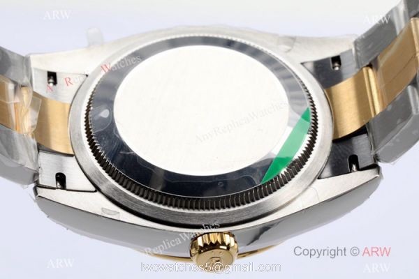 (EW)2021 New Rolex Datejust 36mm EWF 3235 Two Tone Gold Palm Dial AAA Replica 7