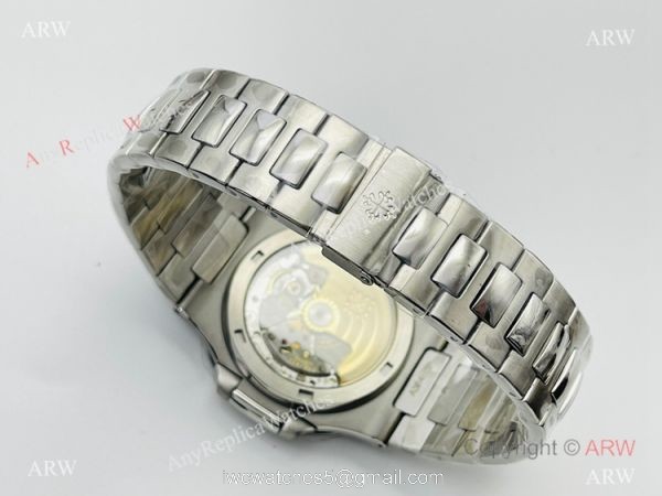 PFF Factory V4 Patek Philippe Nautilus Swiss 9015 Watch Ss Bucherer Blue Face 40mm 7