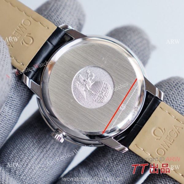 Swiss Quality Omega DeVille Co-Axial SS Rhodium Grey Dial Watch 8215 Movement 7