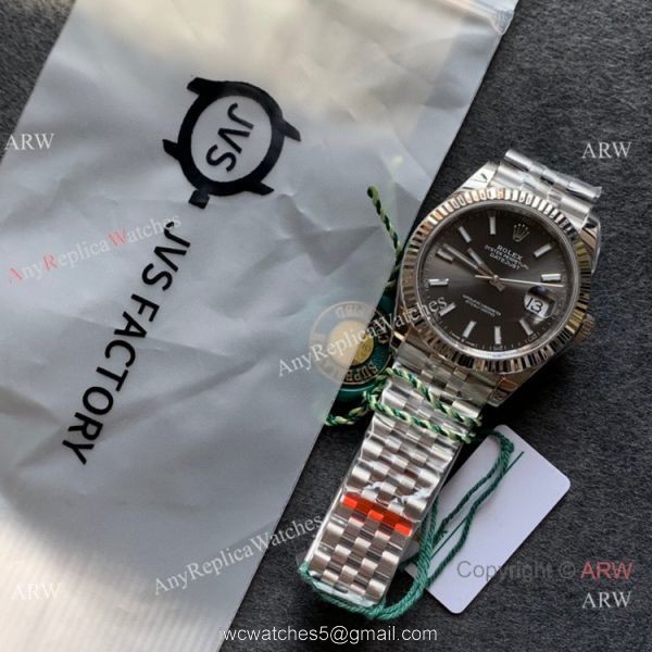 (JVS Factory) Rolex Datejust 72 Power Reserve JVS New 3235 Watch 41mm 904l Steel Rhodium Grey Dial 7