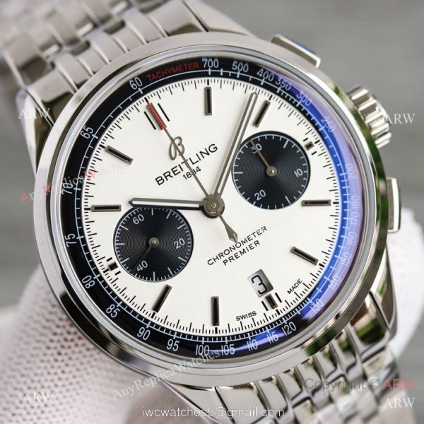 Swiss Copy Breitling Premier BLS A7750 Chronograph Watch Black Sub-dials 7