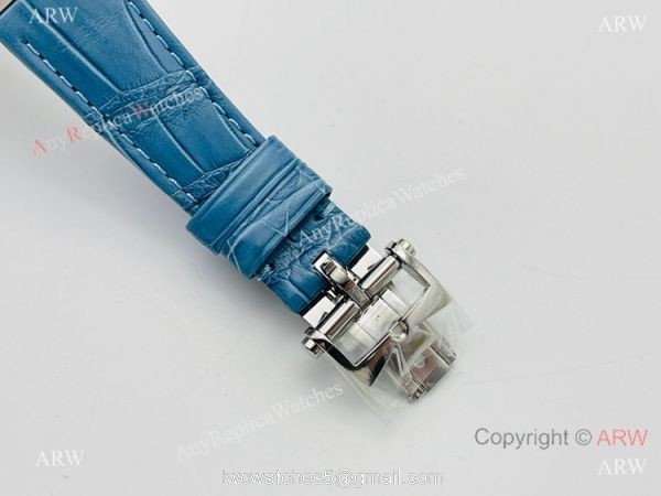 Swiss Grade 1 Vacheron Constantin Overseas Blue Diamond Watch Swiss Quartz 33mm 7
