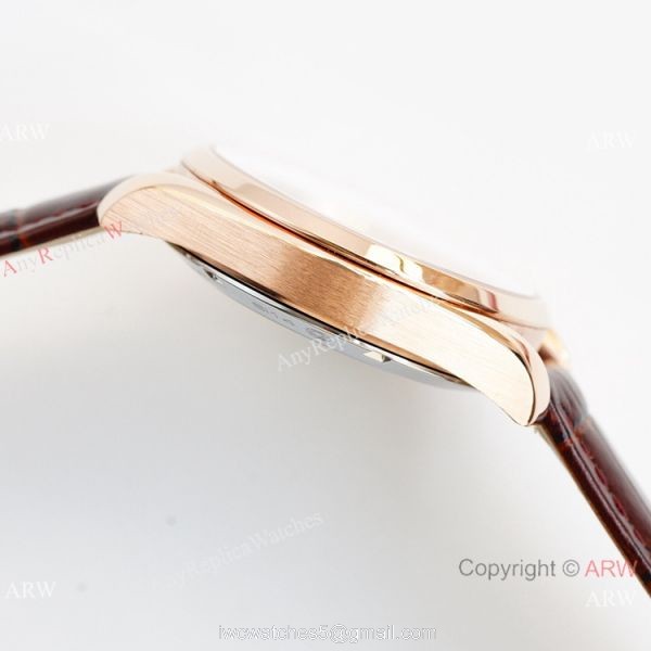 Swiss Quality Omega Aqua Terra 150m Citizen 8215 Rose Gold Leather Strap Watches 41.5mm 7