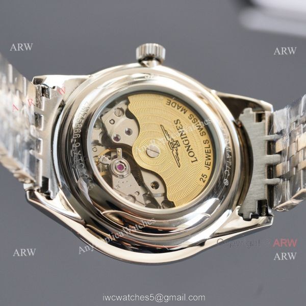 Replica Longines Elegant 316L SS Strap Blue Meteorite Texture Dial Watch 8215 Movement 7