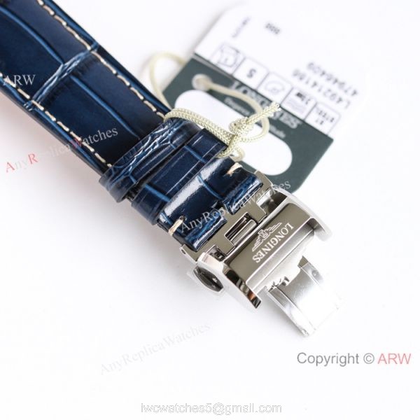 (GF) Swiss Copy Longines Master Moon phase Bucherer Blue dial Watch L899.5 Movement 7