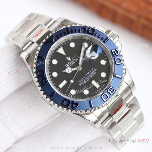 Swiss AAA Replica Rolex Yacht-master New Blueberry bezel Watch 40mm 7