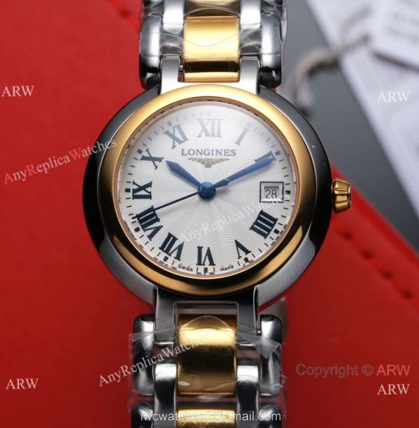 Swiss Quality Longines PrimaLuna Two Tone Roman Watch for Lady 7