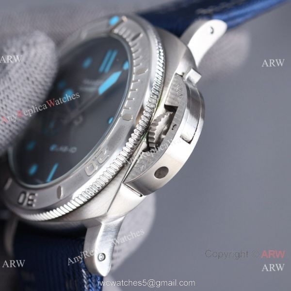 Knockoff Panerai Submersible eLAB-ID pam1225 Wrist Gray Recycled PET Nylon Strap 7