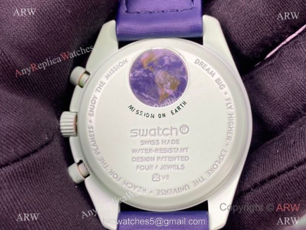 2022 New! Swatch x Omega Bioceramic Moonswatch Mission to Earth for Sale 7