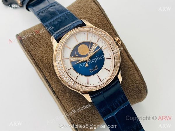 Piaget Womens Watch Limelight Stella Swiss Citizen9015 Rose Gold Diamonds Watch 7
