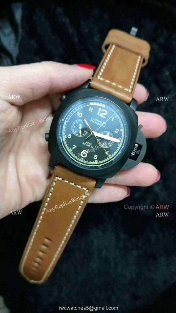 Panerai PAM 653 Luminor Chrono Replica Regatta Watch Green Inner 7