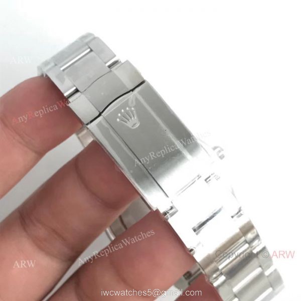 Swiss Copy Rolex Oyster Perpetual Stainless Steel Black Dial Watch Highest Quality AR Factory Rolex 7