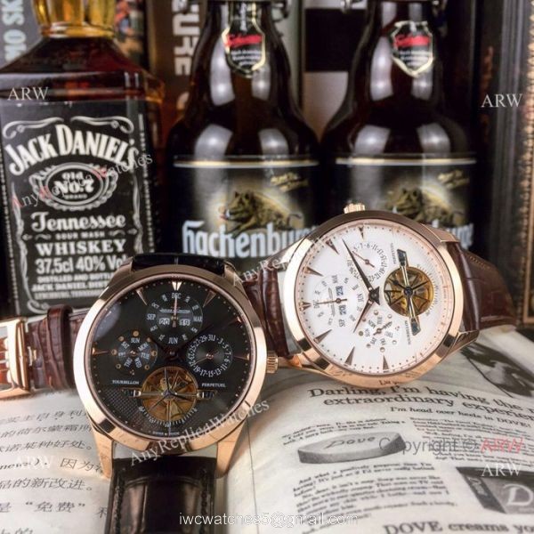 Copy Jaeger-leCoultre Master Grande Tradition Tourbillon Watch Rose Gold 7