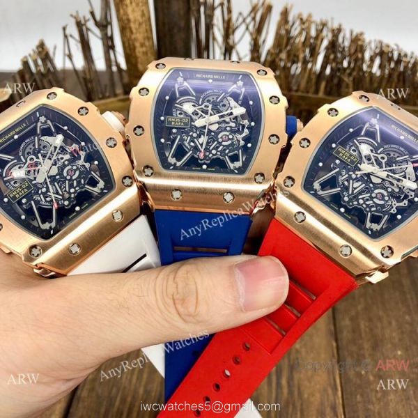 Best Quality Richard Mille rm 35-02 Rafael Nadal Copy Watches Rose Gold 7