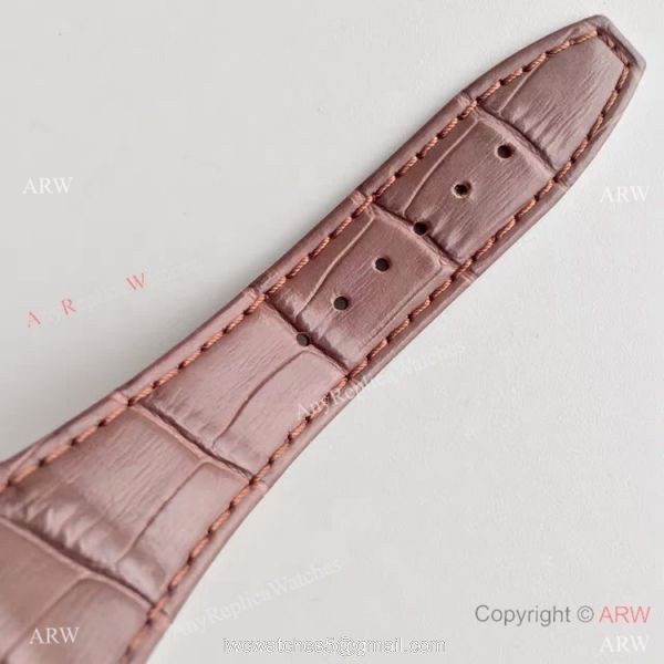 JF Factory Swiss Audemars Piguet Replica Watch Silver Face Brown Leather Band 8