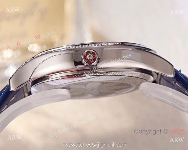 2018 Replica Omega De Ville Tresor White MOP Dial Watch Womens Size 8