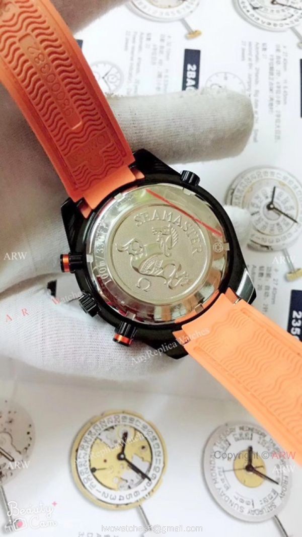 Best Copy Omega Planet Ocean 600m Chronograph Watch Red Black Bezel 8