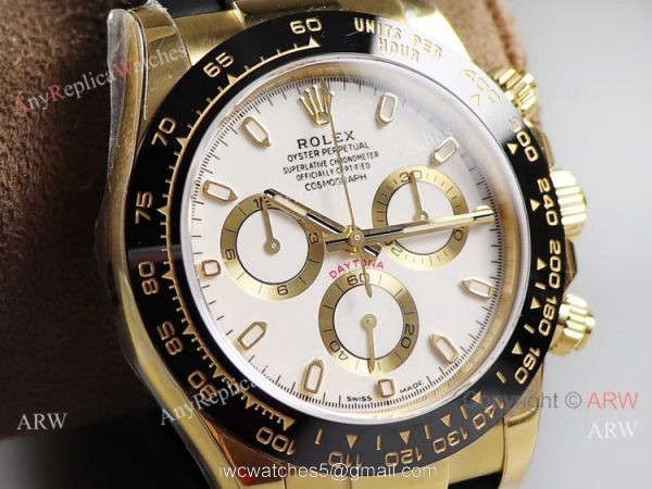 Noob Factory V3 Rolex Daytona Oysterflex Strap White Dial Watch 8