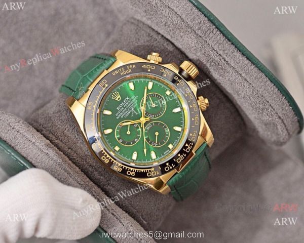 Buy Replica Rolex Daytona Watch Green Dial Black Ceramic Bezel 8