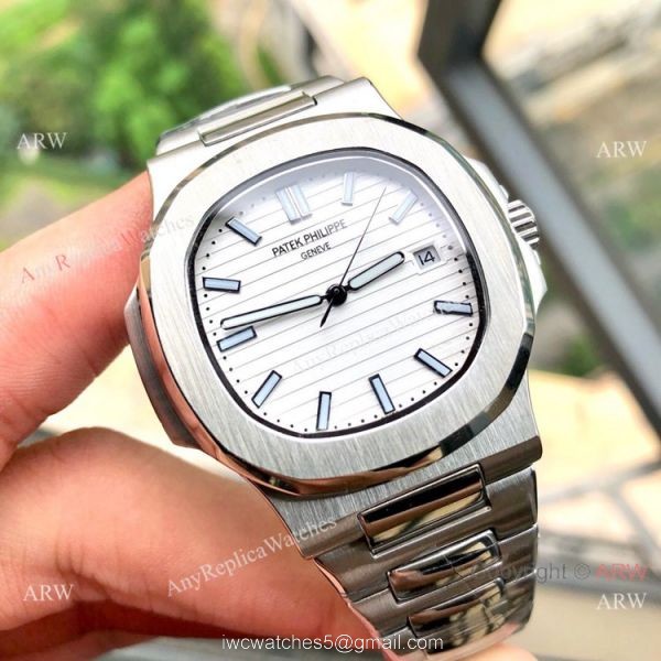 Stainless Steel Brown Dial Patek Philippe Nautilus Copy Watches 40mm 8