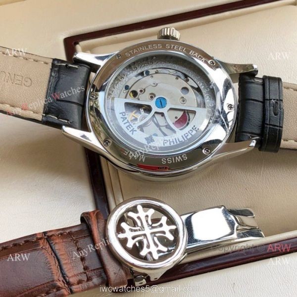 Copy Patek Philippe Grand Complications Stainless Steel Moonphase Watch 8