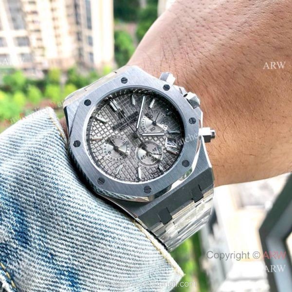 Best Quality Audemars Piguet Royal Oak Gray Chronograph Dial Watches 8