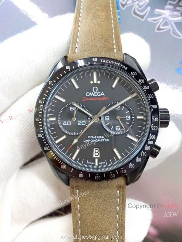 Japan Grade Omega Dark Side Of The Moon Copy Watches Gray Dial 8