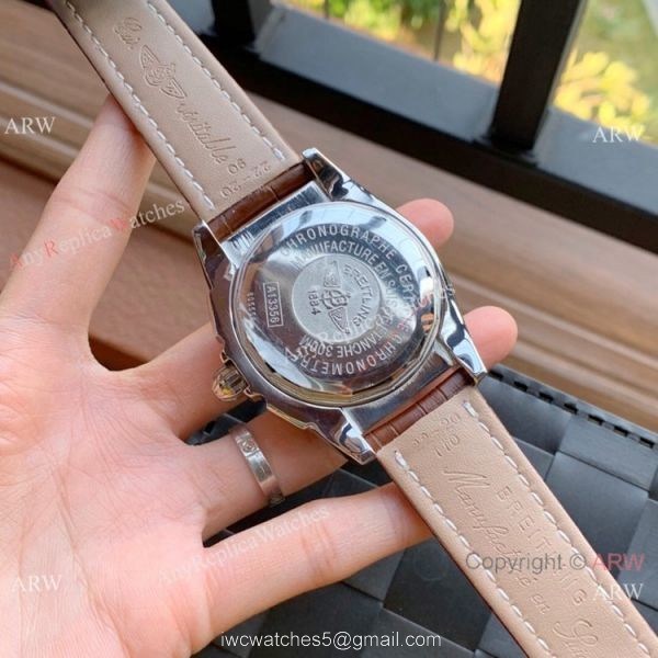Wholesale Copy Breitling Chronomat 01 Rose Gold Dial Watches 8