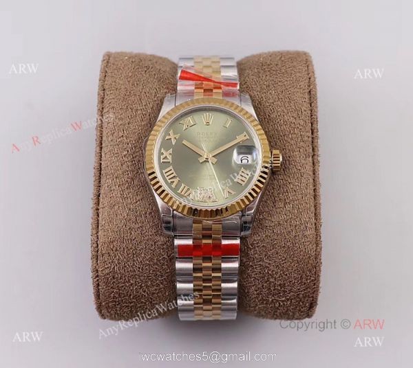 (TWF) New Rolex Datejust 31 Jubilee Watch With Green Dial Swiss Made Replica 8