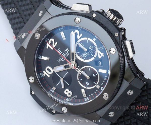 Swiss Grade Replica Hublot Big Bang V6 Chronograph Watch Black Case 8