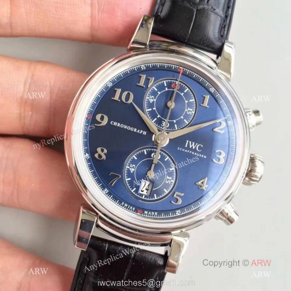 Swiss Grade Clone Da Vinci Chronorgaph 7750 Watch SS Blue Dial 8