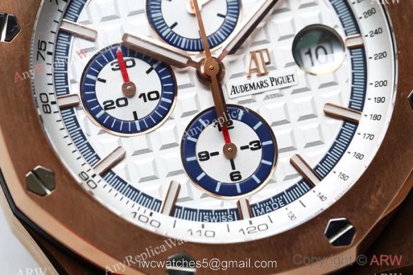 JH AUDEMARS PIGUET 26400SO CAL.3126 44MM ROSE GOLD CASE WATCH 8