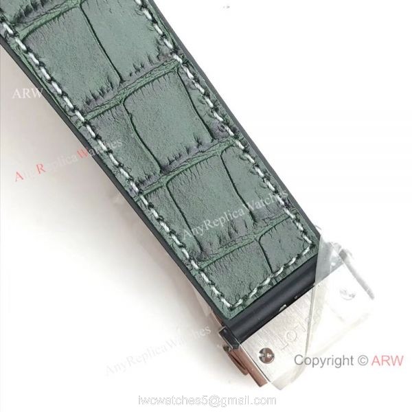 Replica Swiss Hublot Classic Fusion Titanium Watch Green Dial 8