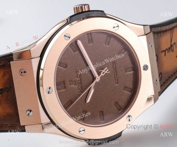 Swiss Grade Copy Hublot Classic Fusion V3 HUB1100 Watch Berluti Strap 8