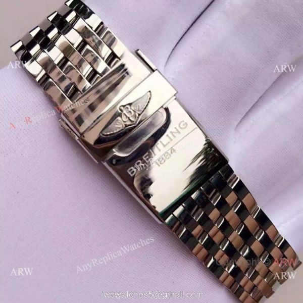 JF Best Replica Breitling Navitimer 01 43mm Watch Stainless Steel Black Face 8