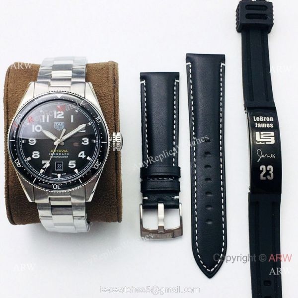 Grade 1A TAG Heuer Autavia Stainless Steel Gray Dial Watch Swiss 2836 8
