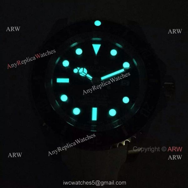 NEW Upgraded Rolex Deepsea 44mm Replica Watch White Rubber Strap 8