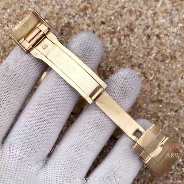SWISS 3135 Rolex Yacht-Master All Gold Replica Watch New Movement 8