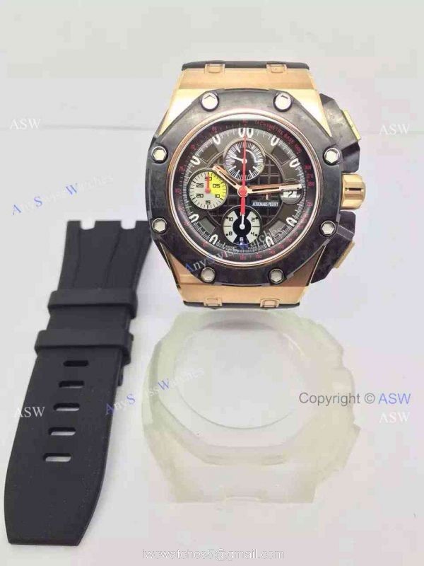 High Quality Copy Audemars Piguet Grand Prix Swiss Movement Yellow Gold Watch 8