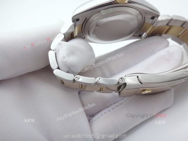 Rolex Oyster Perpetual Sky Dweller Replica Watch 2-Tone White 42mm 8