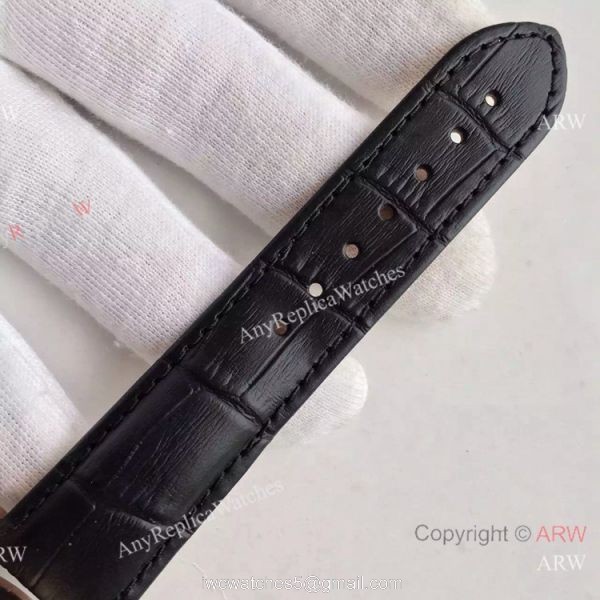 (OM)Copy Swiss Omega Speedmaster 9301 Gold Case Leather Strap Watch 8